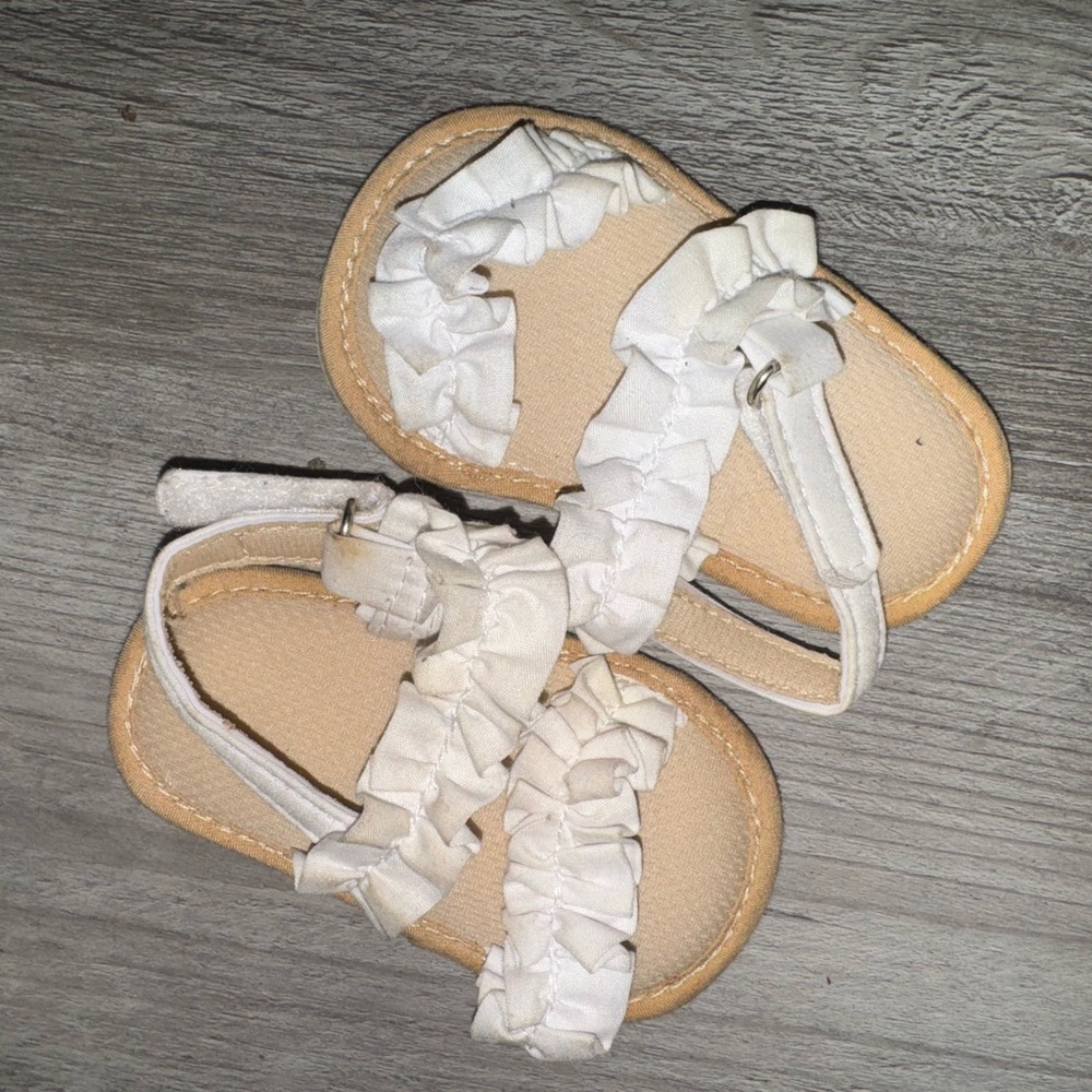 Baby Sandals with Ruffle Straps